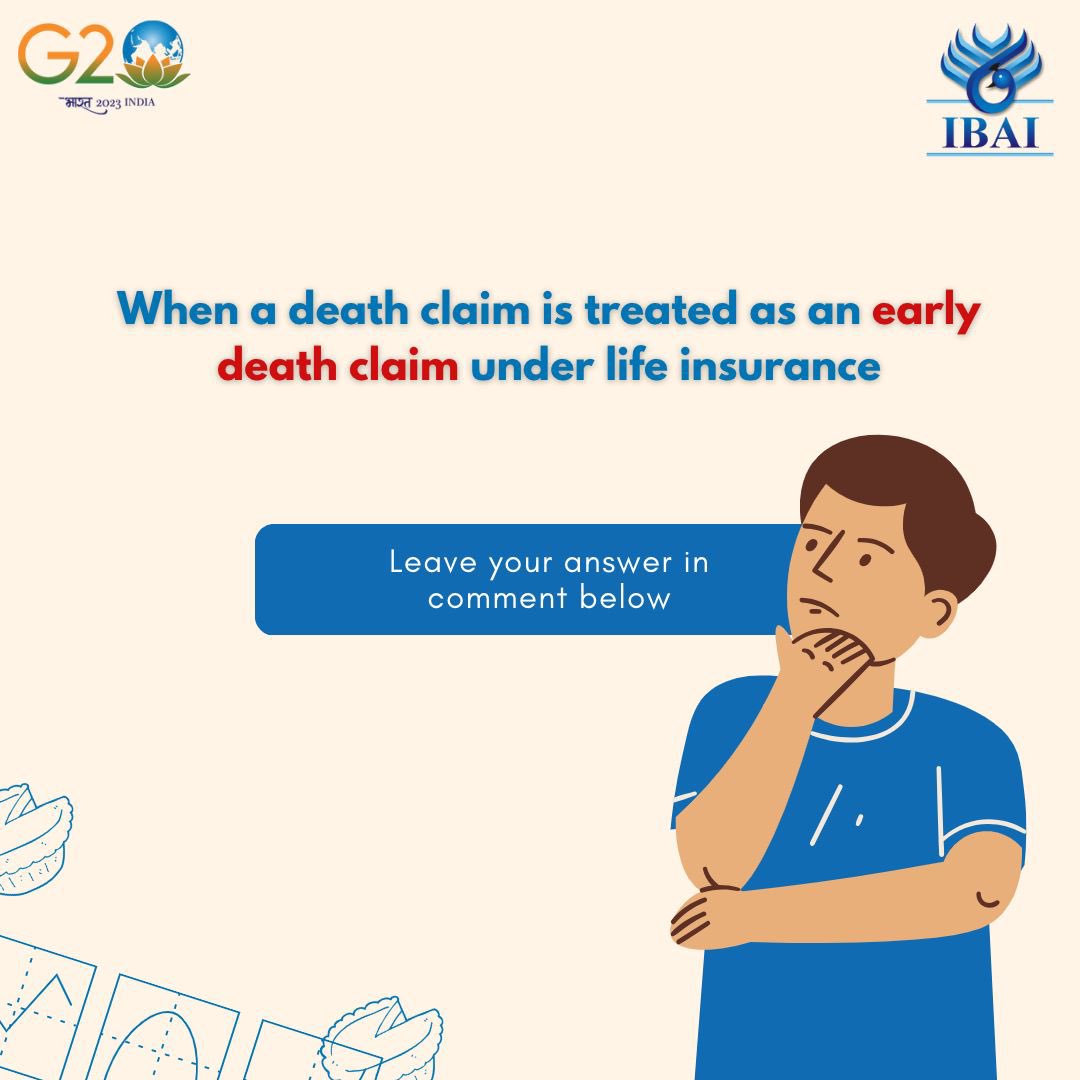 ibai_in's tweet photo. Do you know❓ Then answer below‼️ #ibai #insurtech #insurancequiz #lifeinsurancequiz #quiztime #deathclaims #deathclaimsunderlifeinsurance https://t.co/0fkHlqeufR