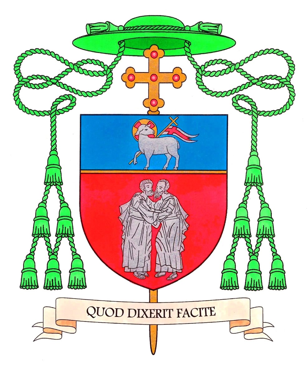 🟨 „Quod dixerit facite” - to zawołanie Bpa Nominata Sławomira Odera, nawiązujące do słów Maryi „Zróbcie wszystko, cokolwiek wam powie” (J 2, 5).

➡️ Prezentujemy herb i zawołanie biskupie nowego Biskupa Gliwickiego:
diecezja.gliwice.pl/news/herb-i-za…