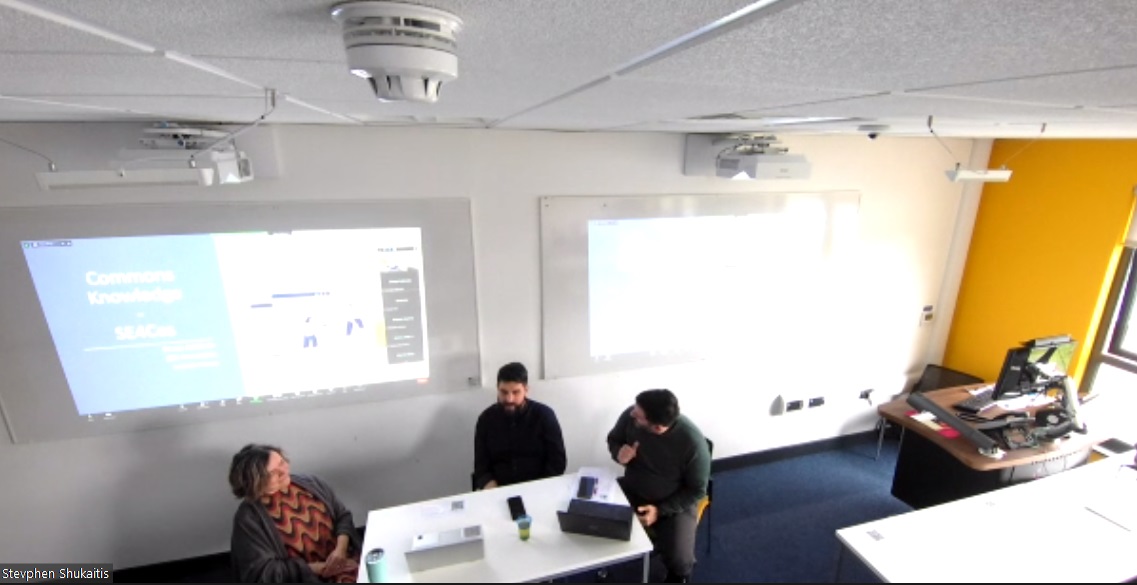 Our project officer Lorenzo Novaro <a href="/novalore/">Lorenzo Novaro</a> is with partners of the @se4cesproject at the <a href="/Uni_of_Essex/">University of Essex</a> 🇬🇧 "COVER" event!

They are presenting the #SE4Ces work on "co-design" &amp; "commons" towards the new Social Economy teaching materials.

Follow online⬇️
essex-university.zoom.us/j/95903723657