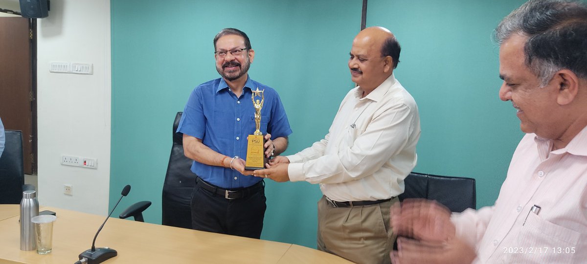 OdishaSldc's tweet photo. Sri Sanjay Kumar Mishra, IRTS, Chairman-cum-Managing Director, (OPTCL) has been conferred with the Prestigious “CMD Leadership Award” under State PSE Category on 16th Feb,2023 at 9th PSU Awards Ceremony held at New Delhi . https://t.co/1ACmnbPeJT