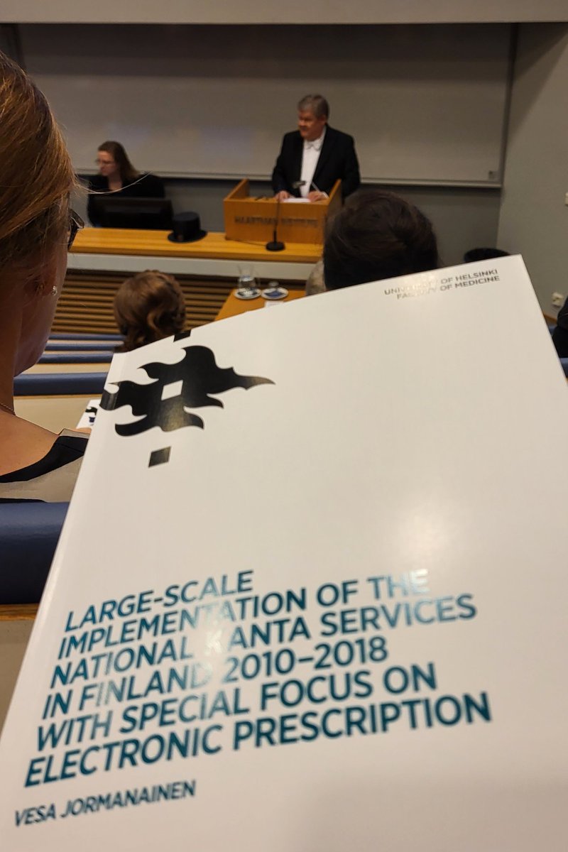 #Kanta #väitöskirja <a href="/helsinkiuni/">University of Helsinki</a>     Lääkintöneuvos Vesa Jormanaisen mielenkiintoisen kokonaisuuden käsittely alkaa !