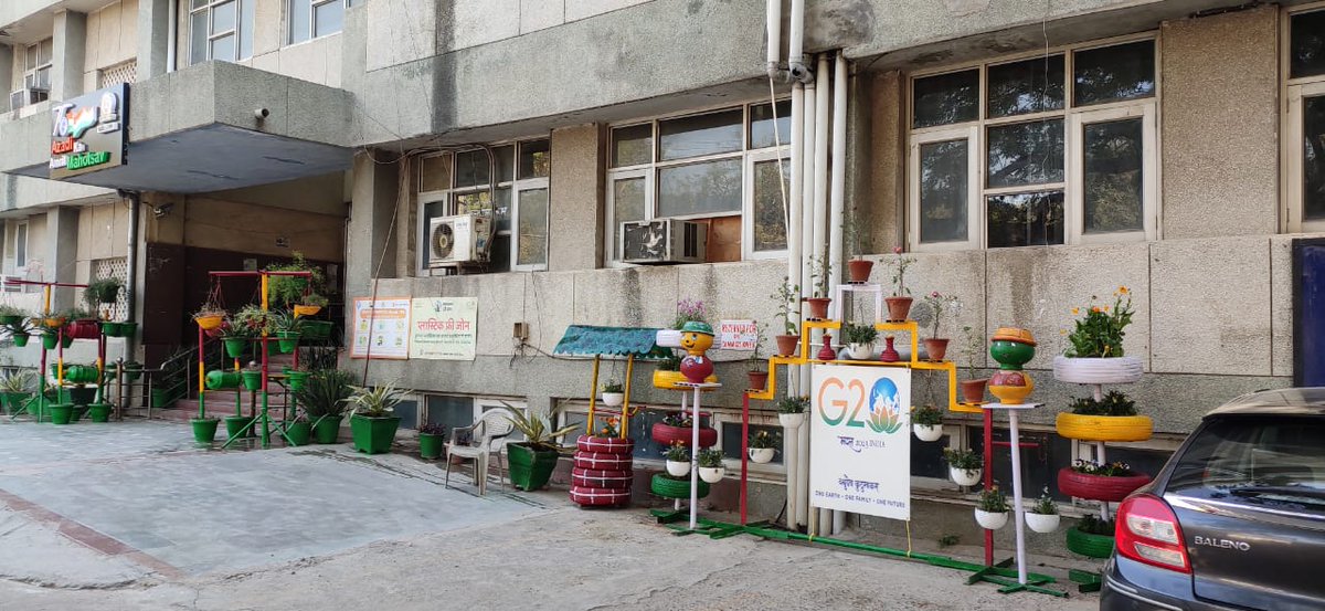 MCD (Narela Zone) (@dmcnarela) on Twitter photo #WasteToWonder use of discarded #SingleUsePlastic on display, as a part of #100DaysToBeatPlastic campaign, while the city also prepares for #G20India
<a href="/LtGovDelhi/">LG Delhi</a> <a href="/AshwaniKumar_92/">Ashwani Kumar</a> <a href="/GyaneshBharti1/">Gyanesh Bharti</a> <a href="/MCD_Delhi/">Municipal Corporation of Delhi</a> <a href="/SBM_MCD/">Swachh Survekshan MCD</a> <a href="/MoHUA_India/">Ministry of Housing and Urban Affairs</a> <a href="/SwachhBharatGov/">Swachh Bharat Urban</a> #WasteToWonder use of discarded #SingleUsePlastic on display, as a part of #100DaysToBeatPlastic campaign, while the city also prepares for #G20India
<a href="/LtGovDelhi/">LG Delhi</a> <a href="/AshwaniKumar_92/">Ashwani Kumar</a> <a href="/GyaneshBharti1/">Gyanesh Bharti</a> <a href="/MCD_Delhi/">Municipal Corporation of Delhi</a> <a href="/SBM_MCD/">Swachh Survekshan MCD</a> <a href="/MoHUA_India/">Ministry of Housing and Urban Affairs</a> <a href="/SwachhBharatGov/">Swachh Bharat Urban</a>