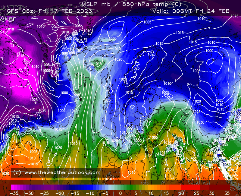 Theweatheroutlook on twitter gfs 06z update pulling in some very cold