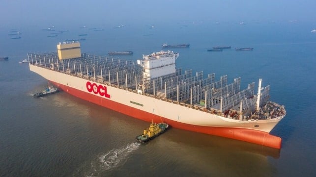 Hong Kong based OOCL has taken delivery of the OOCL Spain, the first of six 24,000 TEU #megaships.

Via @gCaptain: gcaptain.com/oocl-welcomes-… #ShippingNews
