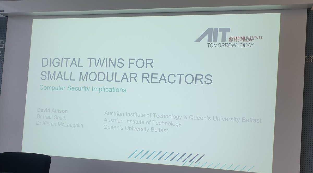 Enjoying the lecture on Future Trends( nuclear space): Digital Twins for small modular reactors. These digital twins play a part in the safe and secure operation of SMR. 
In the nuclear industry safety is our priority :
Nuclear is safe 😊😊
#Nuclear
#NuclearSecurity