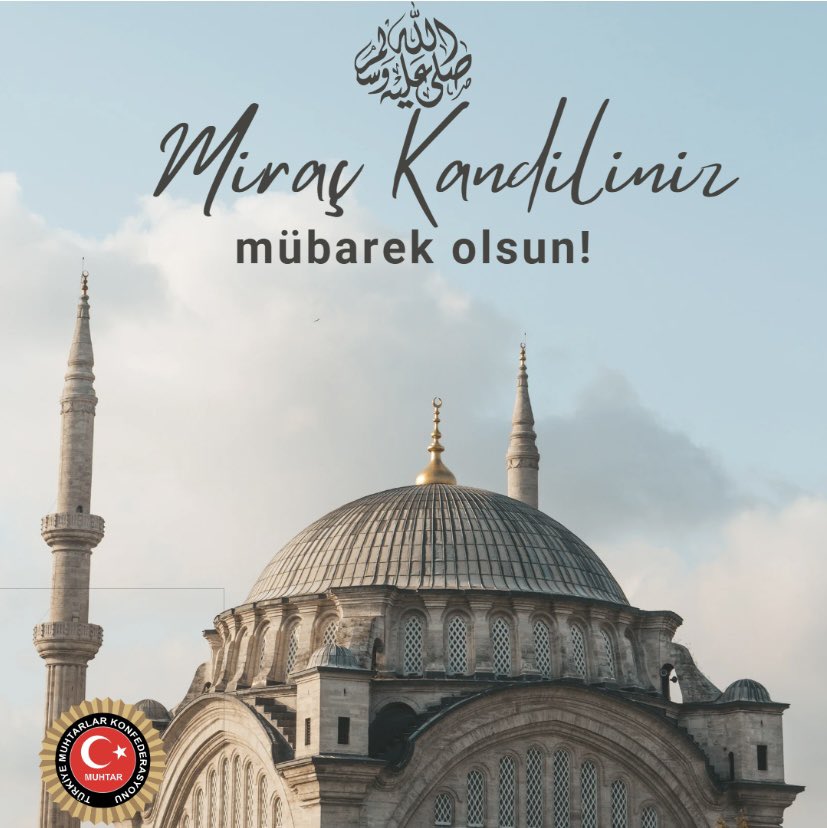 İnsanı miraca götüren yol barıştan, sevgiden ve kardeşlikten geçer. Birlik ve beraberlik içinde Miraç Kandiliniz mübarek olsun.