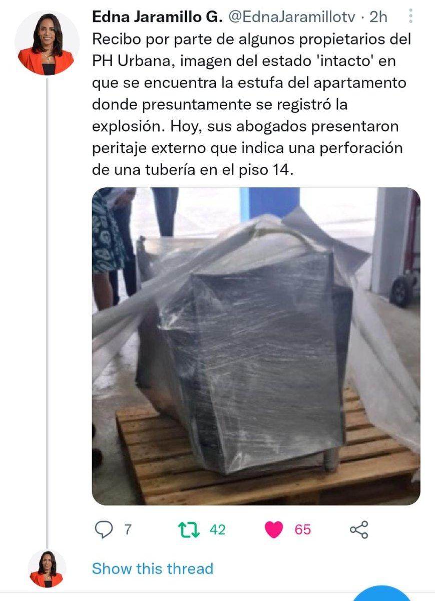 ¿Esa estufa fue la que destruyó 5 edificios? ¿Ustedes queopinan?