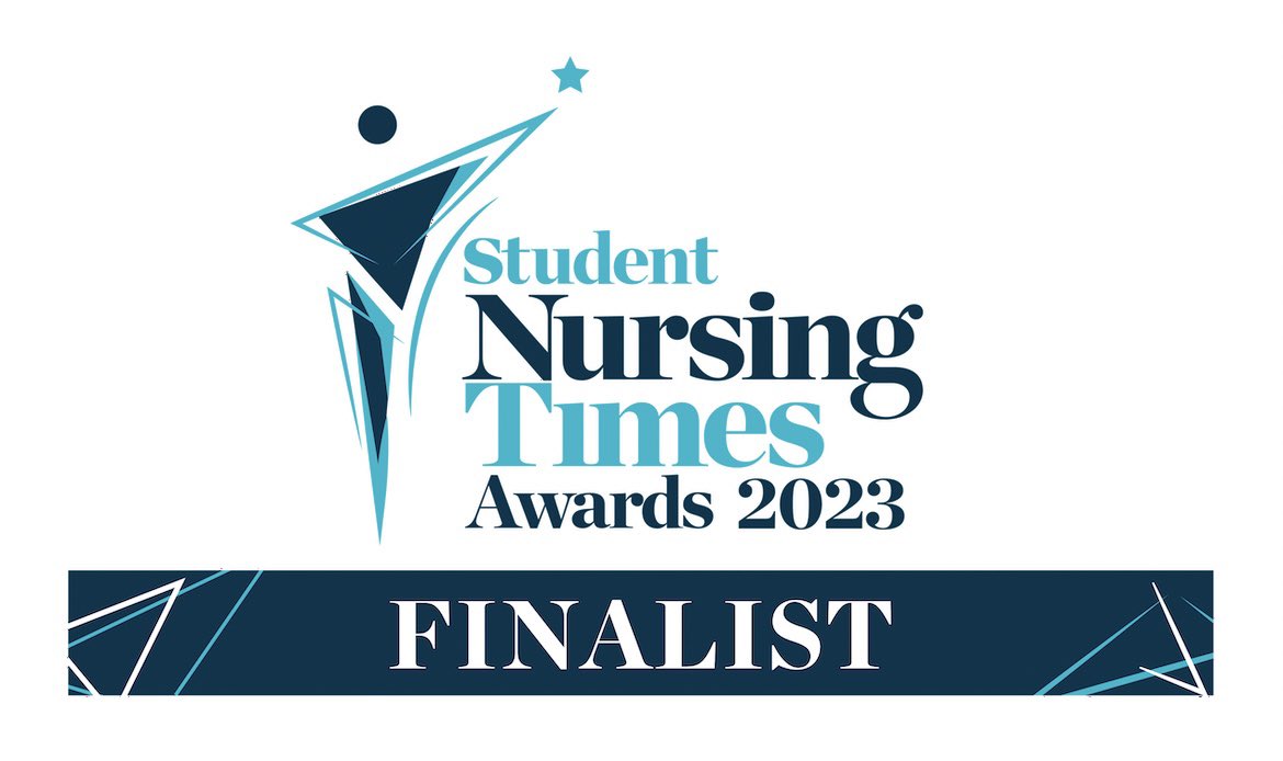 I am delighted to share that I have been shortlisted for the Student Nurse of the Year (adult branch) award. How exciting!