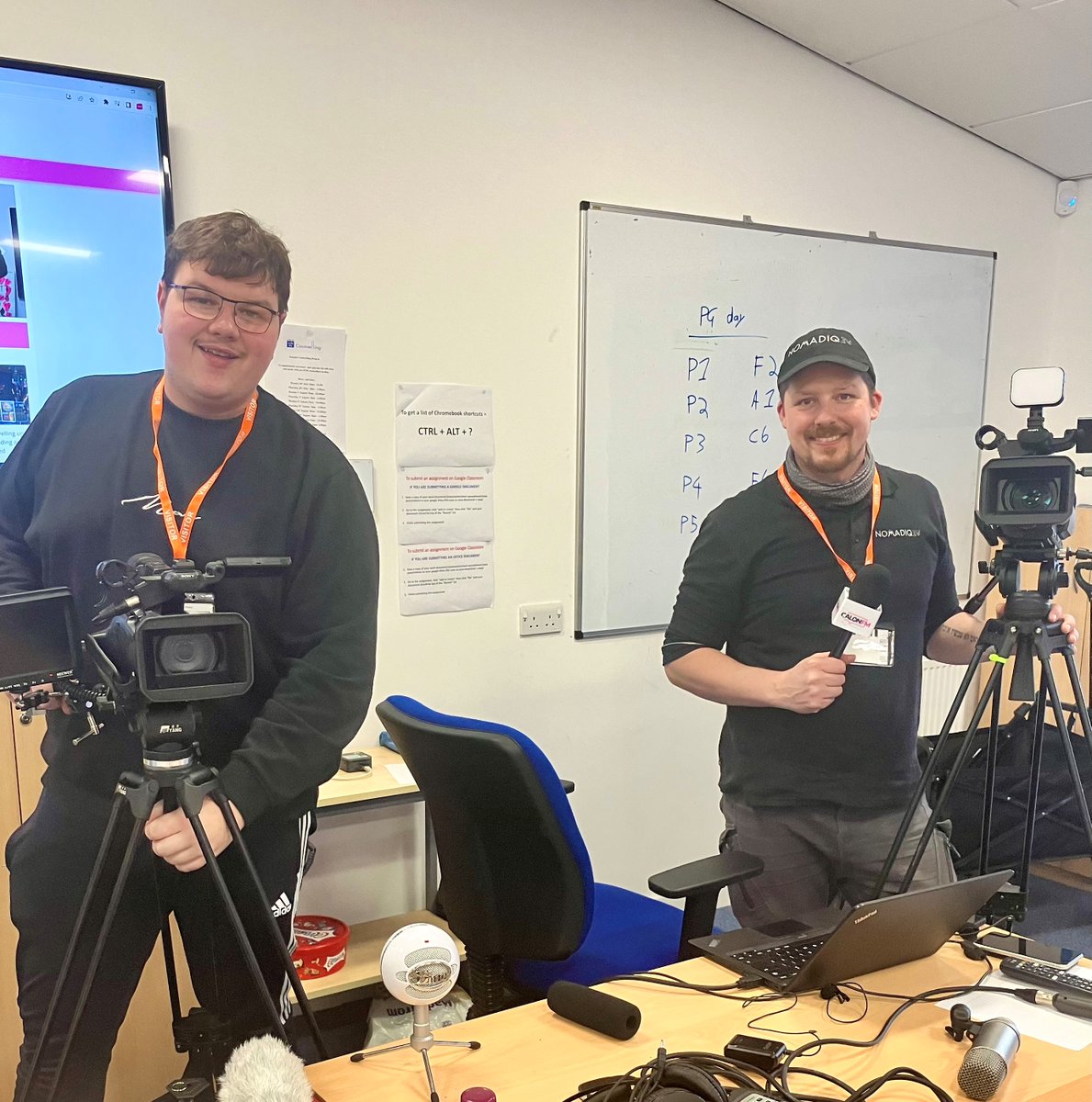 Huge thank you to Allan &amp; Arran <a href="/CalonFM/">Calon FM</a> for delivering the 'preparing for the digital world' interactive workshops to Year 7 pupils <a href="/MaelorPenley/">Maelor School Penley</a> #motivating #inspiring #worldofwork #digitalmedia