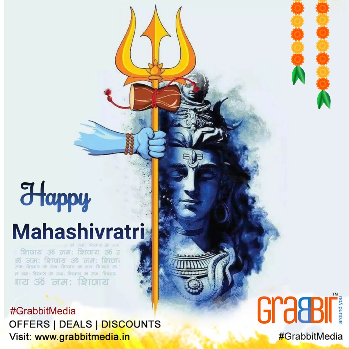 grabbitmediapl's tweet photo. May Lord Shiva be always there to guide you through the good and bad times of your life. Best wishes to you on Mahashivratri. 😊
#grabbitmedia  #digitalmarketing #mahashivratri #shivratri2023 #marketingagency https://t.co/vOmciTj9DE