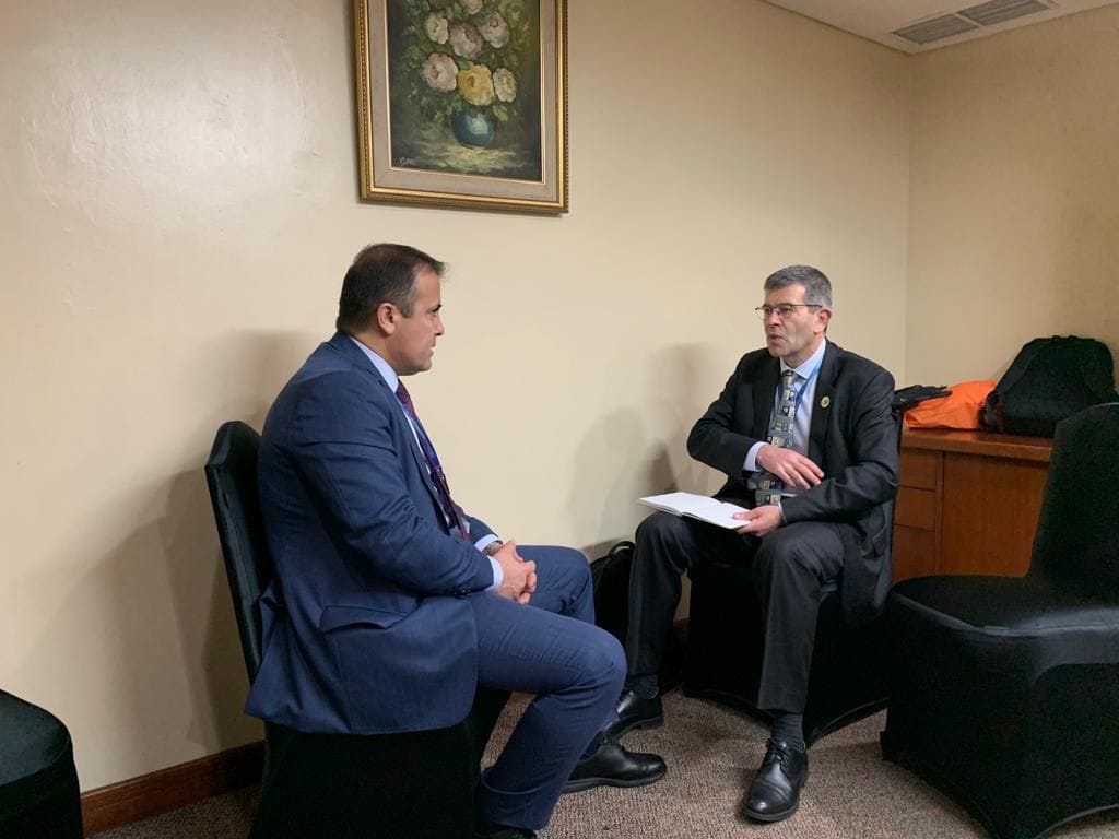 EC_IFAS's tweet photo. Meeting of the Chairman of the @EC_IFAS with the High Commissioner of the Organization for the Development of the Senegal River Basin and Secretary General of the #INBO within the Kick-off Meeting for the #10thWorldWaterForum which was held on 15-16 February in #Jakarta. https://t.co/LndwxrhrMW