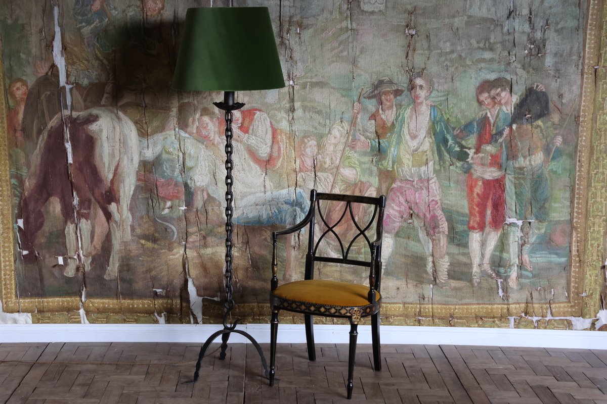 BrownriggUK's tweet image. Very Chic 1950s French Cast Iron Standing Light in the Shape of Chain

bit.ly/3Ec6JRy

#antiquelighting #standinglight #decorativelights #homedecor #design