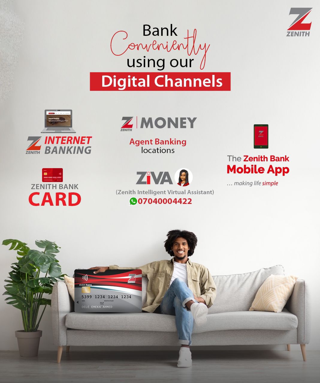 Zenith Bank on X Perform your transactions with ease using any of the following digital banking channels. cashlesspayment ZenithBank DigitalChannels Payment DigitalBanking https t FGIkwf63OK X