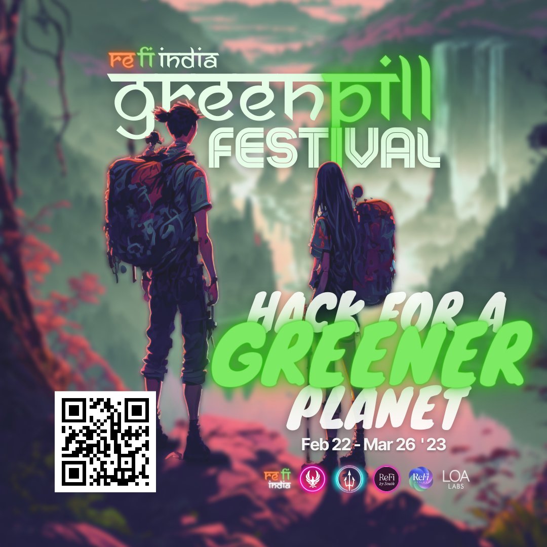 The #GreenPillFestival Hackathon registrations are now open! 
Get your green on at the Hack🌿Check out the tracks here - atlantians.world/hackathon-trac… and register today 💚 

Register Here - tally.so/r/3lBaLB

#REFI #GetGreenPilled🧪