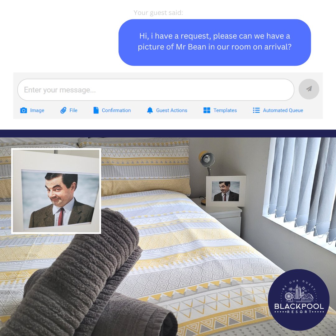 BPLresort's tweet photo. We're on point with guest requests...

#Bplresort #Blackpool #VisitBlackpool #MrBean #GuestRequest #GoingTheExtraMile https://t.co/BLTLwJD0sV