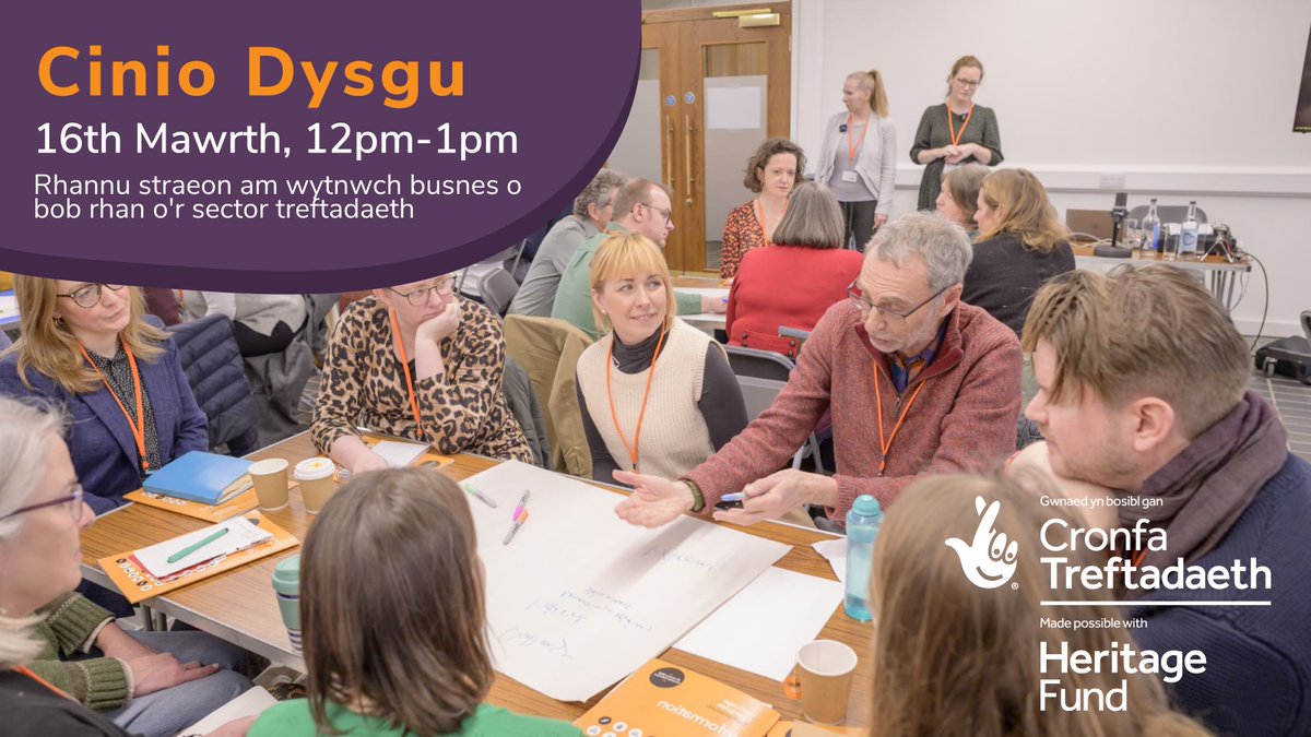 HeritageFundCYM's tweet photo. DIGWYDDIAD AM DDIM – sesiwn cymorth #Busnes a datblygu #Menter i sefydliadau sy'n gweithio gyda #Treftadaeth er mwy adeiladu eu gallu a'u cydnerthedd. 12.00pm hanner dydd – 1.00pm 16 Mawrth. Cofrestrwch heddiw 👇@CatalystCymru https://t.co/ua9jkSGyJf https://t.co/G3R8b635t4