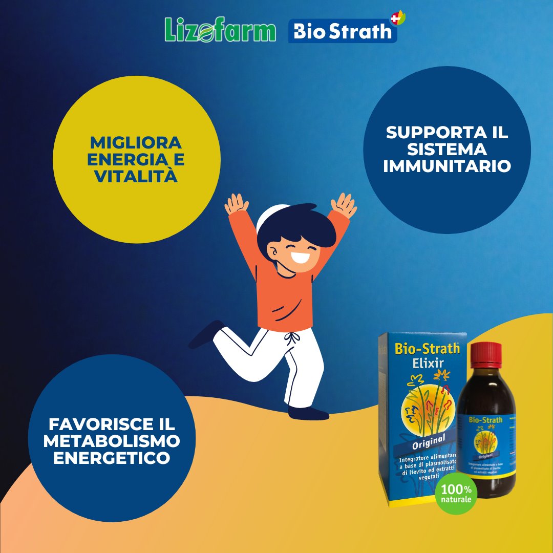 Il supporto quotidiano in un sorso di BIO-STRATH ELIXIR 🍯

Fortificante naturale con oltre 60 vitamine e micronutrienti vitali!

In 15 ml al giorno:

✅ favorisce il metabolismo energetico
✅ rinforza il sistema immunitario
✅ aumenta vitalità ed energia