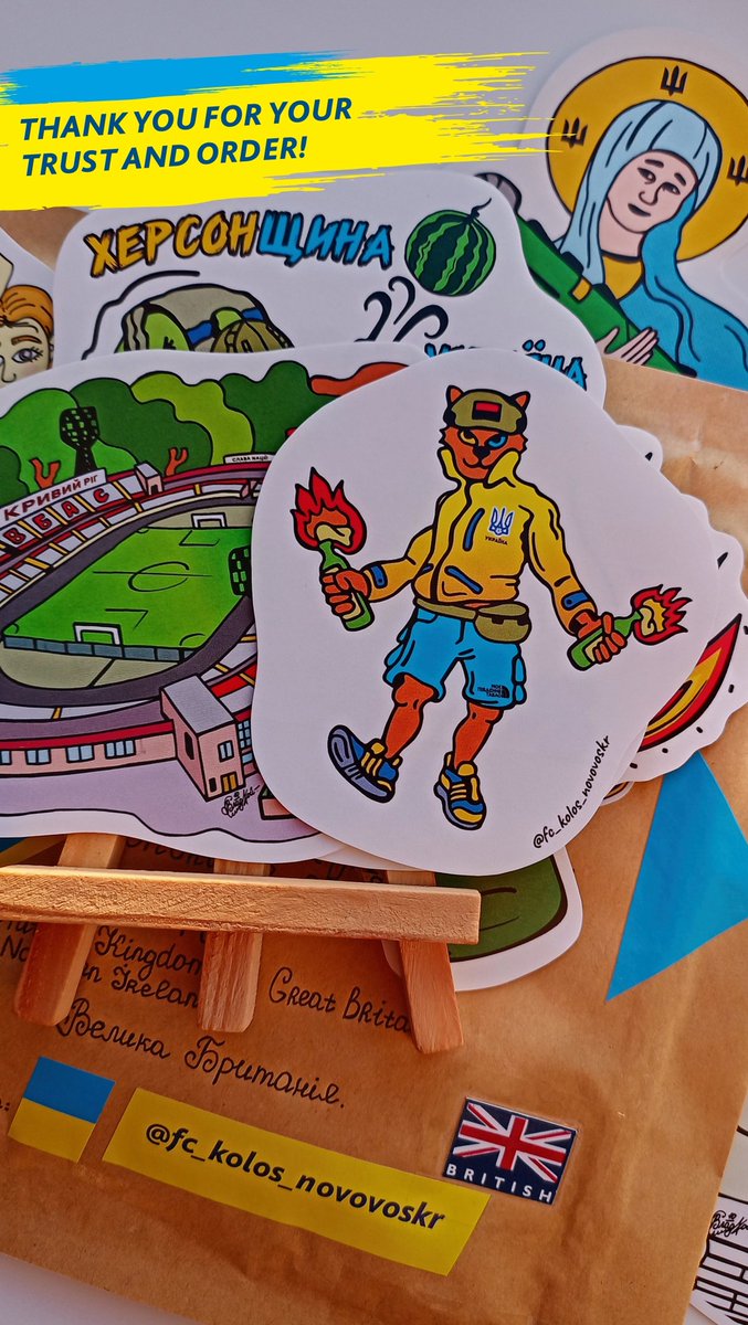 UkroArt's tweet photo. Thank you to our foreign friends for trusting, rating and ordering stickers! ✊🌍💌🇺🇦🇬🇧 #Stickers #StickerUkraine #UKraine #Cat #GreatBritain #GreatBritainStickers #UkraineEngland #Україна #NorthernIreland #Estadio #UnitedKingdom #ЗбірнаУкраїни #Кіт #Kyiv #Nlaw #MapUkraine https://t.co/CH3R6H9RCD