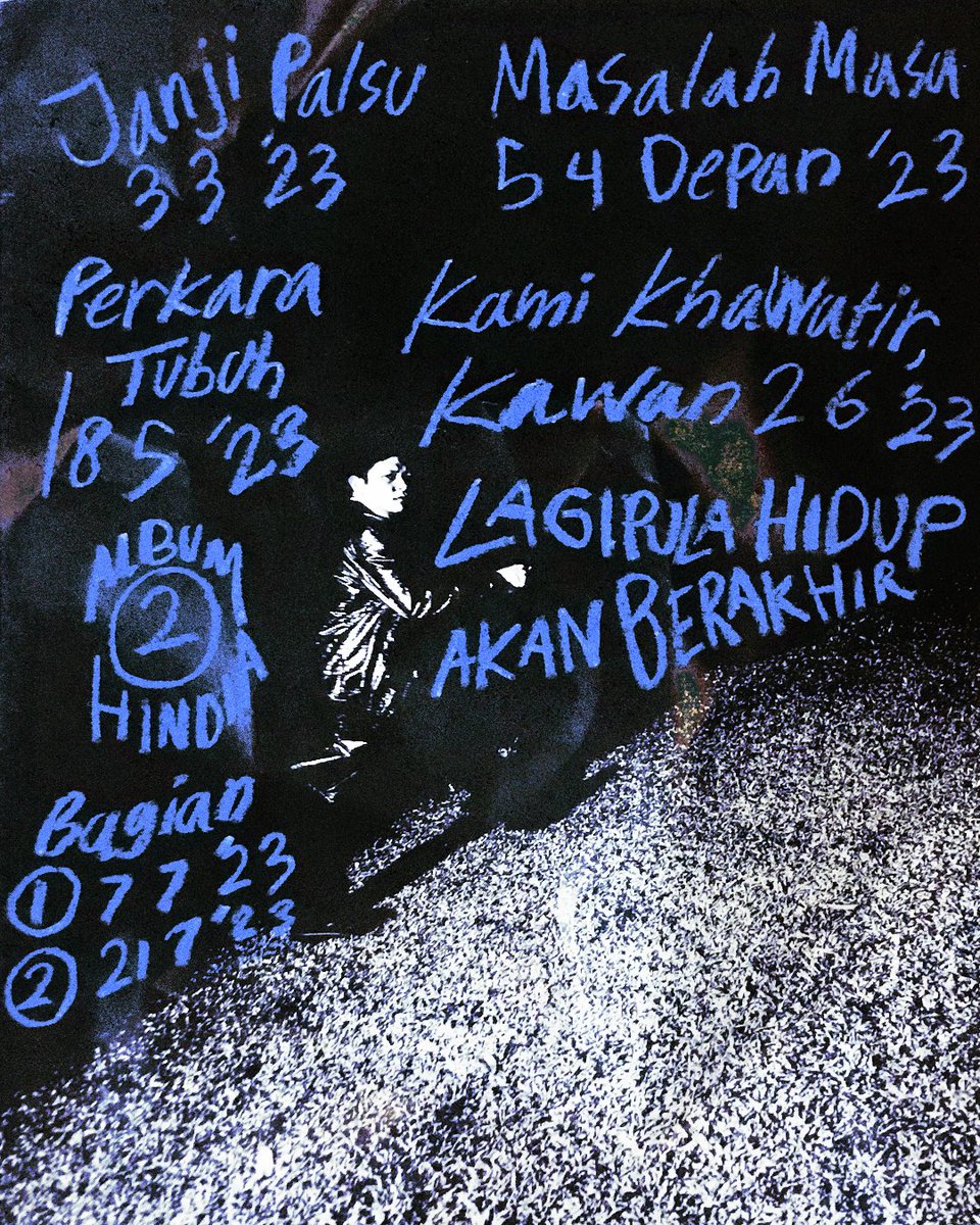 ‘LAGIPULA HIDUP AKAN BERAKHIR’, album kedua Hindia, rilis dalam dua bagian di 7 Juli dan 21 Juli.

Jadwal berbagai single di gambar kedua.

—

Foto oleh <a href="/meidianatahir/">mei</a>, grafis oleh <a href="/phantom__killah/">Hanief Bagus Pratama (Phantom Killah)</a>