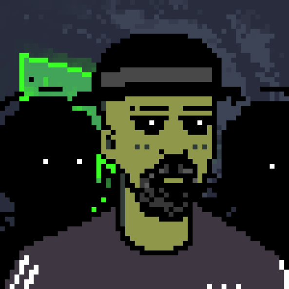 Tezos_Gr's tweet photo. The first "The Creeps" trait appeared behind a "zombie" version of Heisenberg ๐
Fun fact:there are still some traits that haven't appeared yet ๐
#Tezos #TezosGoons #TezQuakeAid https://t.co/nlLuDLAQpT
