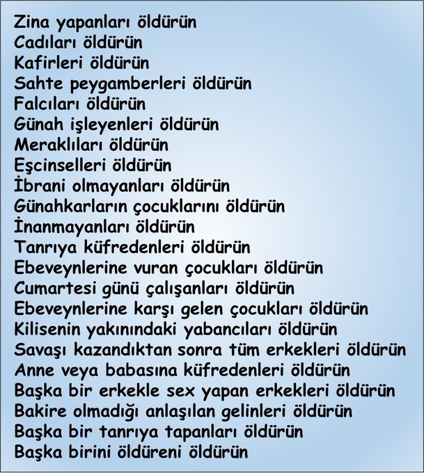 P.Safa (@forwart3) on Twitter photo 2023-02-17 12:02:50 @Zeus_yucegod Tevrat tan örnek.
Dinle inançla Dalga geçmeyelim, hakaret olmadığı müddetçe eleştirme hakkımızda var. @Zeus_yucegod Tevrat tan örnek.
Dinle inançla Dalga geçmeyelim, hakaret olmadığı müddetçe eleştirme hakkımızda var.