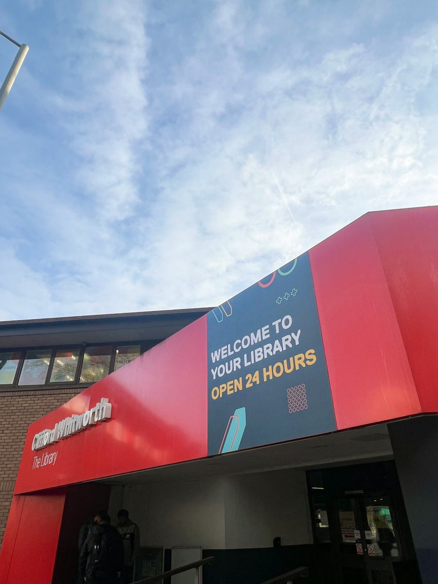 Our new signage is up 😍

Yes, it's true Clifford Whitworth is open 24 hours a day 💛🕐

Make sure you bring your Student ID card if you are wanting to enter between 7pm-8am as the doors are secured then. (From 5pm on weekends)