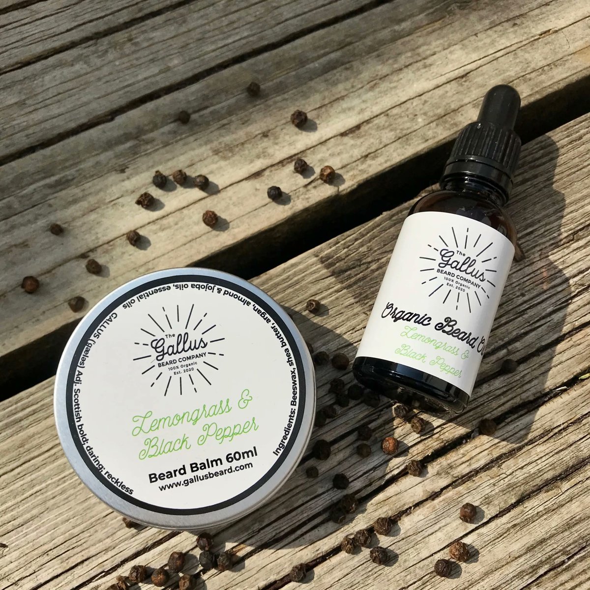 GallusBeard's tweet photo. Want the freshness of Lemongrass and the spicy warmth of Black Pepper? No problem!
Want #organic beard products that'll do wonders for your #beard? We got you!
Visit https://t.co/948TcNADkY to check out our full range.

#organicskincare #malegrooming #giftideas #vegan https://t.co/abl3416qI3