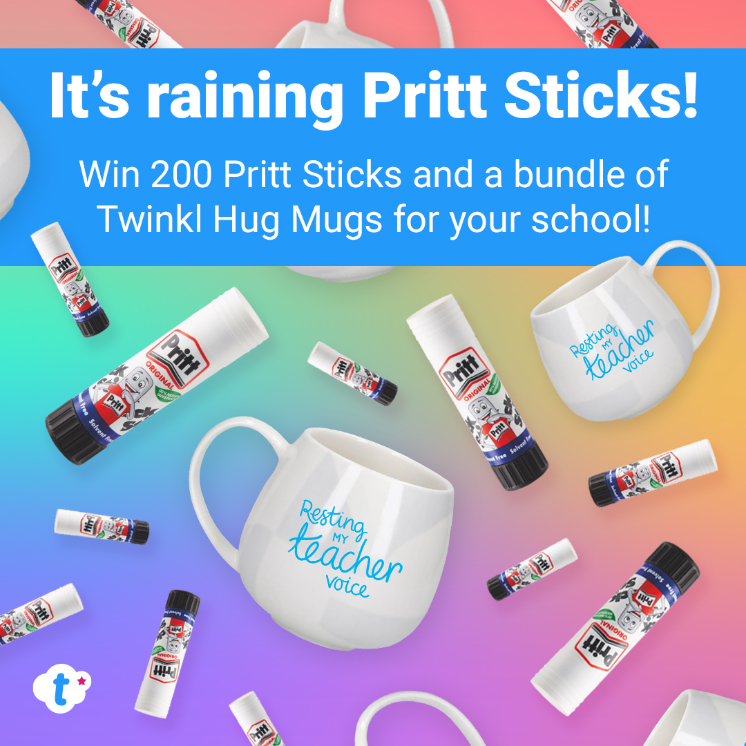 ✨ TWINKL KINDNESS WEEK GIVEAWAY ✨ For the chance to win 200 GLUE STICKS and a bundle of 5 Twinkl Hug Mugs for your school... 🤗 Reply with 'I TEACH KINDNESS' 🤗 Like & Retweet 🤗 Follow @twinklresources T&Cs apply. #TwinklKindnessWeek #RandomActsofKindnessDay