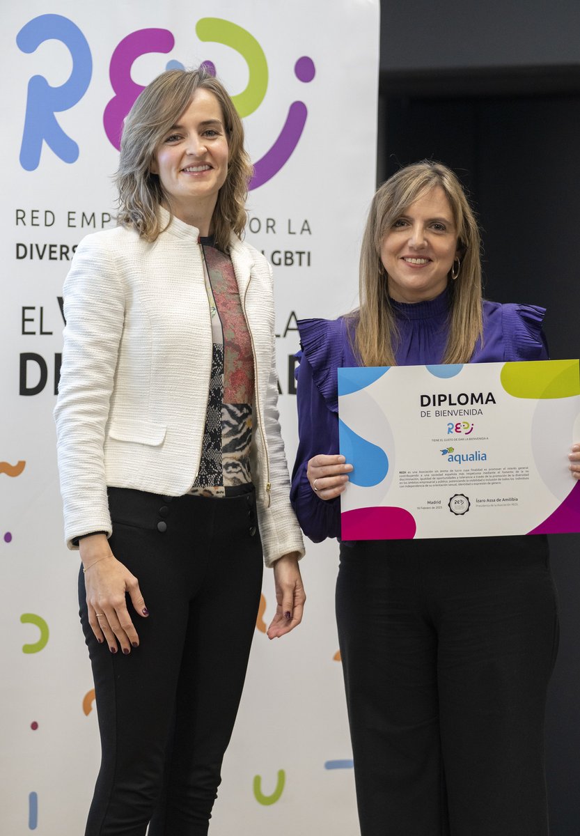 aqualia's tweet photo. ¡Aquí está: nuestro diploma de bienvenida! #Aqualia ya forma parte de manera oficial de @REDI_ES, el primer ecosistema de empresas y profesionales de #España que trabaja para fomentar entornos laborales seguros y respetuosos con todas las #personas https://t.co/QmWTqPvAwl