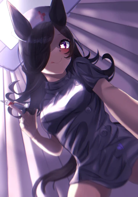フフッ お注射の時間だよ#ウマ娘 #ライスシャワー 