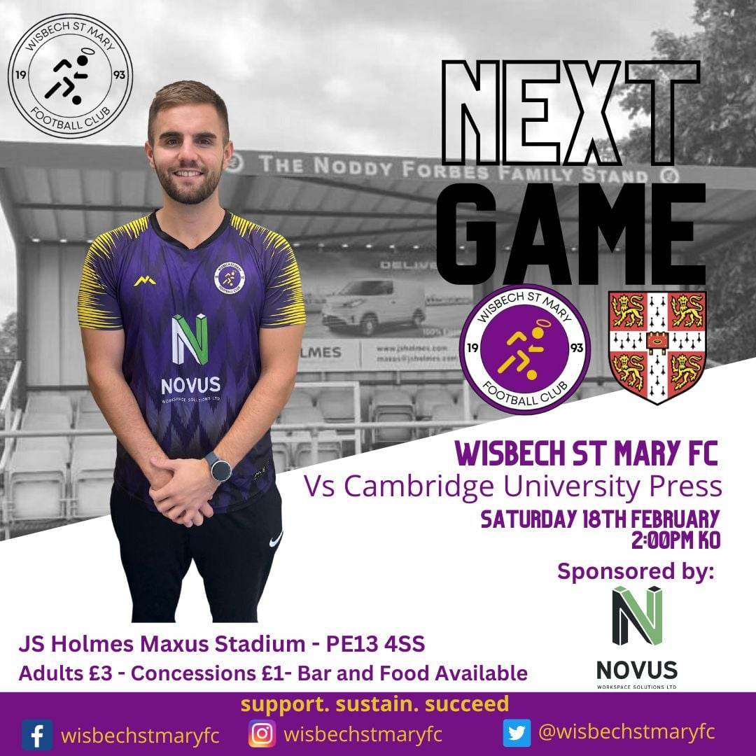 WisbechStMaryFC's tweet photo. COME DOWN AND SUPPORT THE SAINTS.
#SAINTS. https://t.co/bnwEF5aHtY
