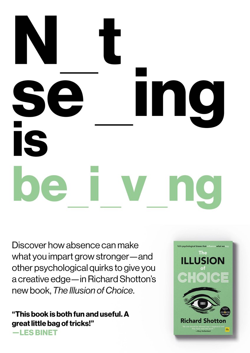 rshotton's tweet image. To promote my new book Chris Parker has created a series of posters, using a behavioural bias

This one drawing on the generation effect (the idea that we remember something better if we have to do a bit of work)is my favourite so far
amazon.co.uk/dp/0857199749?