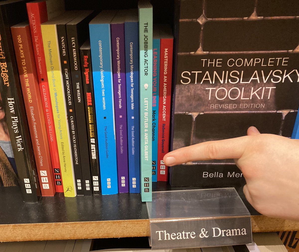 My daughter spotted <a href="/thejobbingactor/">@thejobbingactor</a> on the shelves of Waterstones, Sheffield. ‘Look, look! The Jobbing Actor!’ she called out like some sort of Town Crier, attracting the attention of a number of passing customers. You’d have been proud of her <a href="/LettyButler/">Letty Butler</a> <a href="/AnitaGilbertAct/">Anita Gilbert</a> 😆
