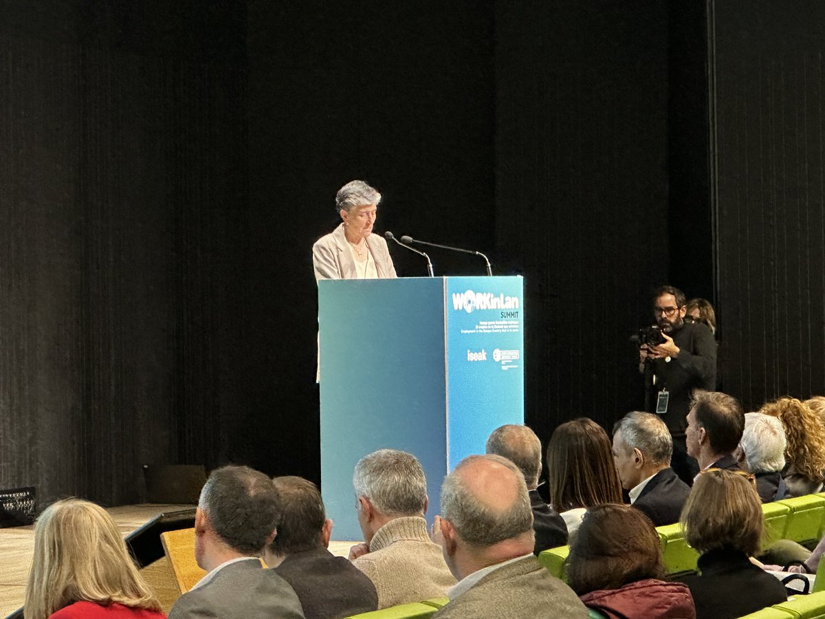 Tras dos jornadas intensas de reflexión y debate acerca del futuro del empleo, turno de las conclusiones del #WORKinlan Summit, con la intervención de <a href="/saradelarica/">Sara de la Rica</a>, directora de @iseak, y del lehendakari Iñigo Urkullu.
 
En directo➡️Workinlan.eus
 
#empleoEuskadi