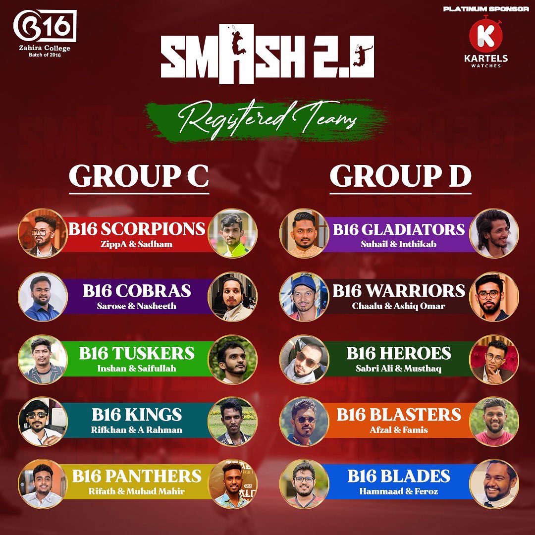 zccb16official's tweet photo. The ๐ ๐ ๐ ๐ ๐ ~ ๐ฎ.๐ฌ ๐ธ players look primed and glowing ๐คฉ
Be Set and Fit! โจ
#B16 #BatchOf2016 #ZealToConquer #Zealous #Smash #Badminton #Players #zahiracollegecolombo https://t.co/0HXrpAbYSs