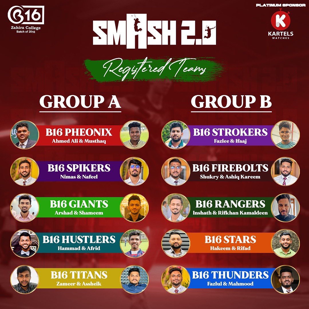 zccb16official's tweet photo. The ๐ ๐ ๐ ๐ ๐ ~ ๐ฎ.๐ฌ ๐ธ players look primed and glowing ๐คฉ
Be Set and Fit! โจ
#B16 #BatchOf2016 #ZealToConquer #Zealous #Smash #Badminton #Players #zahiracollegecolombo https://t.co/0HXrpAbYSs