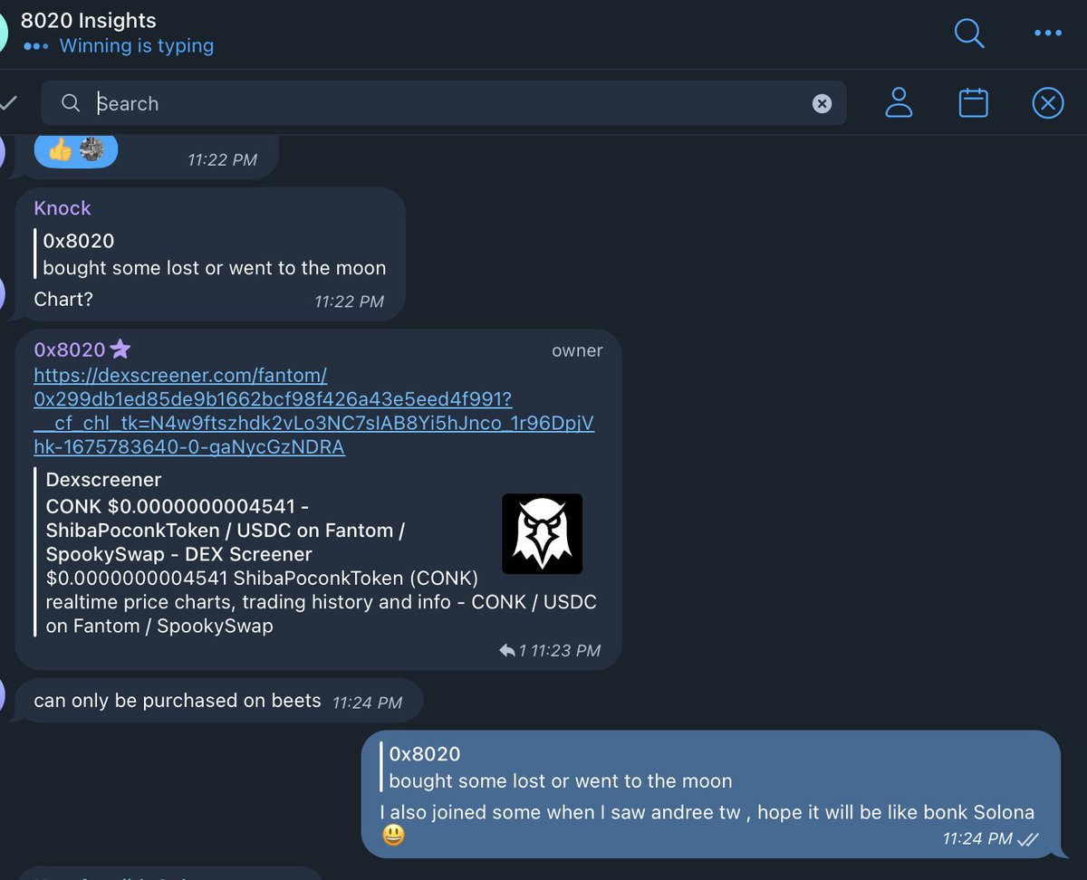 0x_az's tweet photo. - I bought $OHMI at the earliest and multiplied the asset 40x times since I bought it for 0.0008.
- But with $CONK, our team got in pretty early with the first public sale. This is probably the coin meme I'm most looking forward to this year after missing out on $BONK on @Solona. https://t.co/D5UBHnOWD7