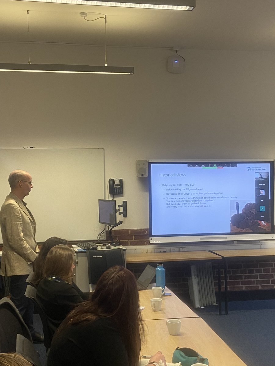 Memory Studies SW Research Cluster (@memorystudiessw) on Twitter photo ‘If it wasn’t for nostalgia, things would be worse’ - @Tim_Wildschut speaking on the benefits of nostalgia as a regulatory model in the psychological well-being of people.
<a href="/SWWDTP/">SWWDTP</a> #memnoscapesofthesouthwest #workshops ‘If it wasn’t for nostalgia, things would be worse’ - @Tim_Wildschut speaking on the benefits of nostalgia as a regulatory model in the psychological well-being of people.
<a href="/SWWDTP/">SWWDTP</a> #memnoscapesofthesouthwest #workshops