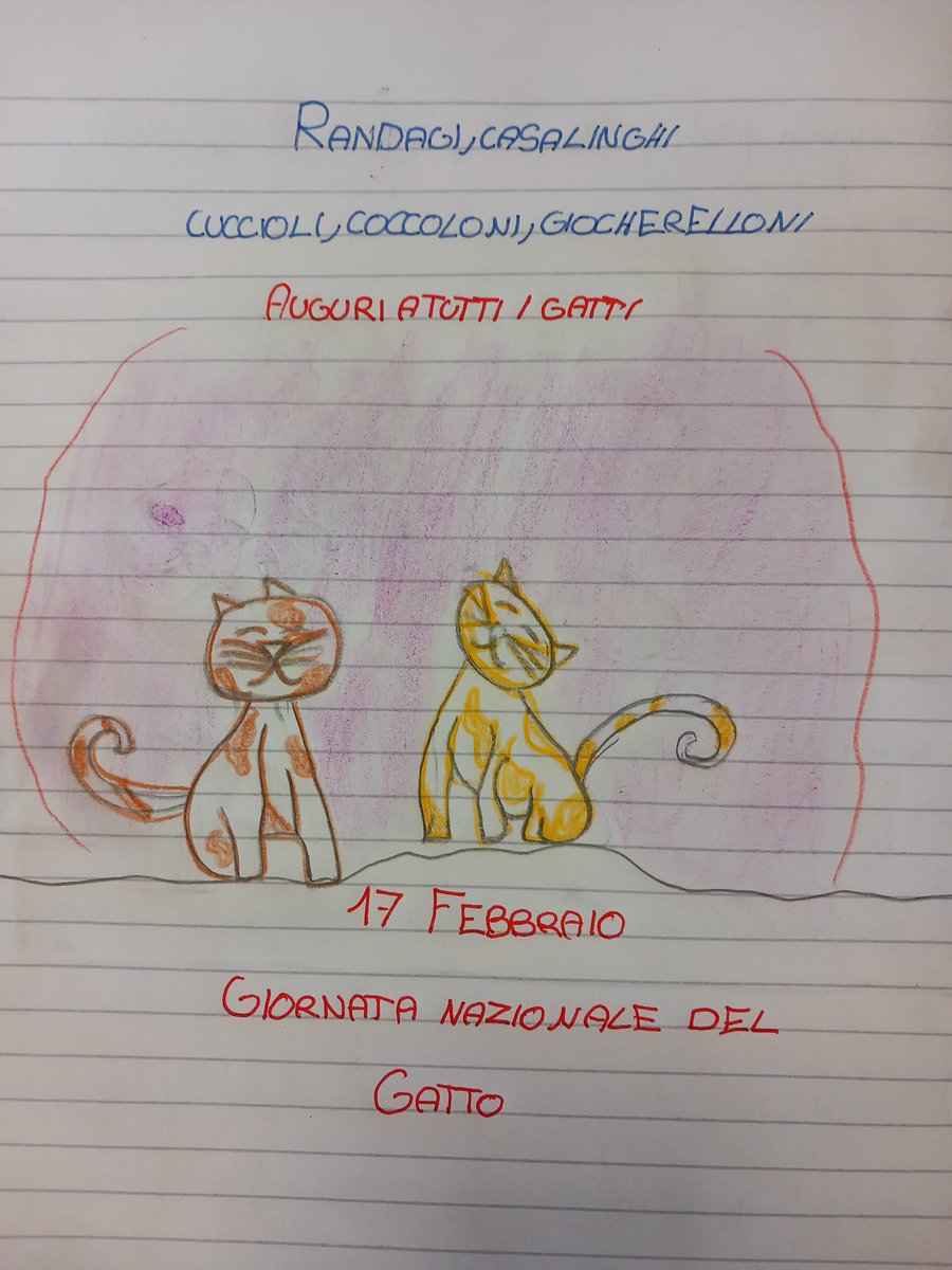 DD_3Circ_Gubbio's tweet photo. La #DD3C omaggia i felici di casa
#giornatanazionaledelgatto
#scuola #plesso https://t.co/fMnJ87pCWq