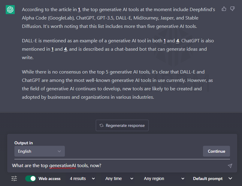 ardito_bryan's tweet photo. Here is how to connect #chatgpt3 to the internet!

chatGPT3 knowledge is limited to 2021.
By using a chrome extension called WebChatGPT, gpt3 can retrieve information from the internet:
https://t.co/Ak1trMDHN0

#ai #generativeai #languagemodels #gpt3 #openai #research https://t.co/rkIibXeamY