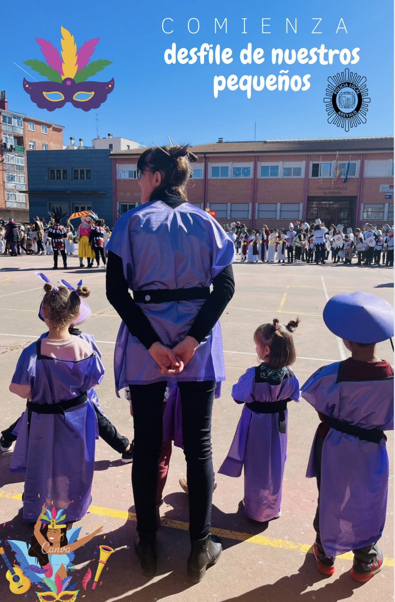Nuestros pequeños celebran el carnaval 🎉🎊.

#112plarevalo #arevalo #avila #castillayleon #policiamunicipal #policialocal #tupolicia #estamosporti #police #policia #seguridad #cops #agentes #prevencion #spanishpolice #instapolice #proteger #ayudar #Carnaval #Carnaval2023