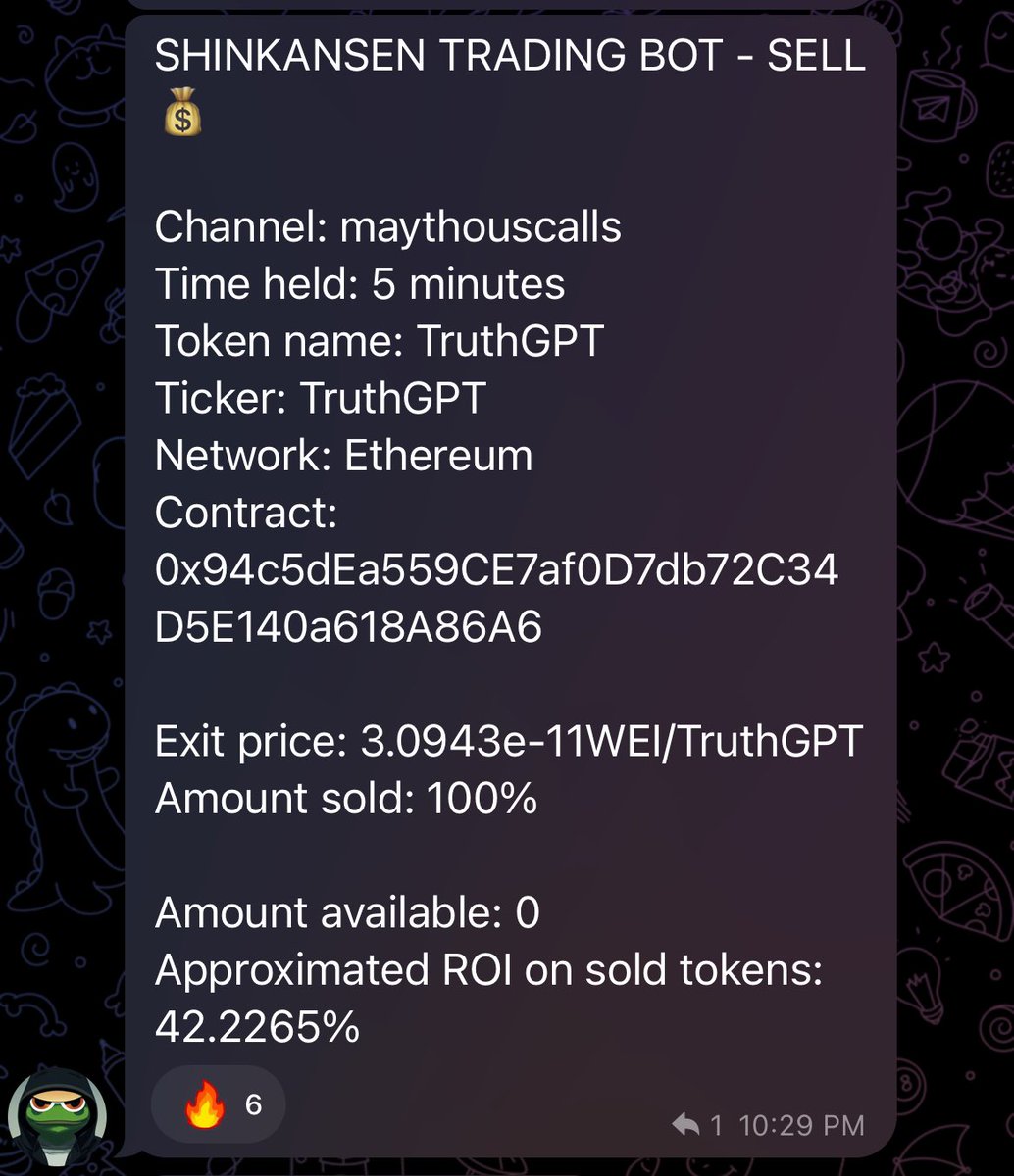 ShinkansenAI's tweet photo. Our AI trading bot continues to print profits.
2 trades today both at 40% profit 🔥

Bot trades without emotions or bias, with only one objective; PROFITABILITY

FUTURE IS  NOW with @ShinkansenAI

@IncomeSharks @GemsofRa @maythous @MiddleChildPabk @AltMasterRoshi @CrossChainAlex https://t.co/i1hJABmEG6