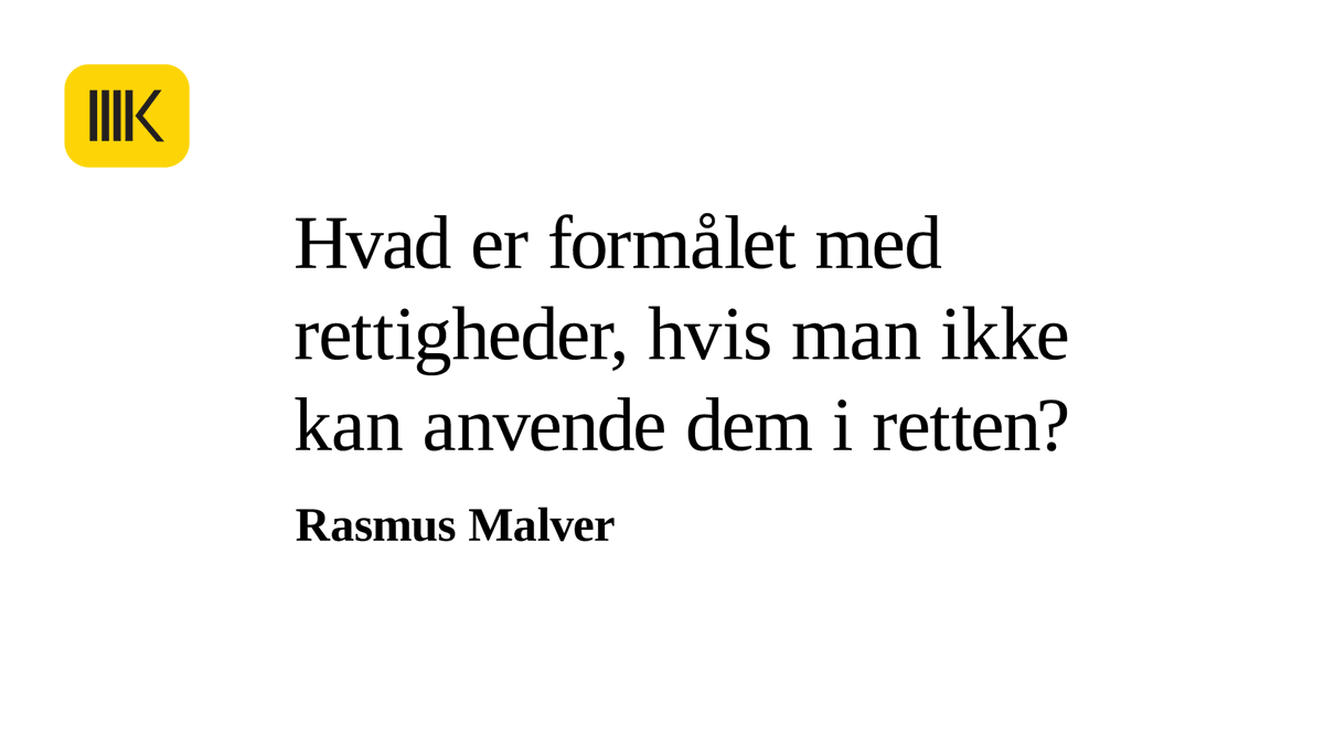Danmark kan ikke kaldes en demokratisk retsstat, når domstolene nægter at opretholde vores grundlæggende rettigheder. Det er nu op til Menneskerettighedsdomstolen. <a href="/RasmusMalver/">Rasmus Malver</a> fortæller om det lange, seje træk. #dkpol #ulovligLogning k-news.dk/nyheder/blog-h…