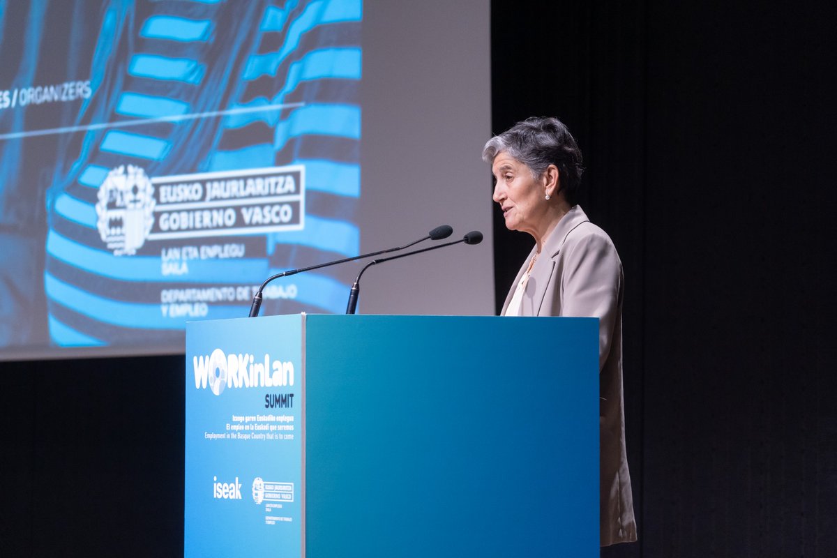 After two intensive journeys of thought and discussion about the future of employment, it is time for the conclusions of the #WORKinlan Summit, with the speech of <a href="/saradelarica/">Sara de la Rica</a>, director of @iseak, and the lehendakari Iñigo Urkullu.

Follow live ➡️Workinlan.eus