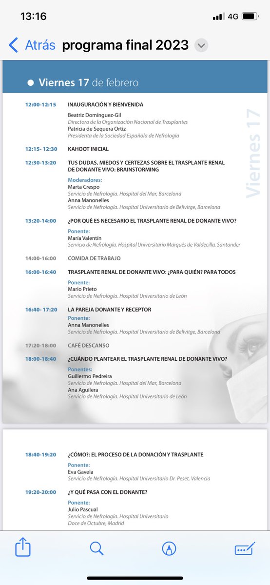 SENTRAsplante's tweet photo. Dos días para aprender, compartir información, conocer experiencias… sobre el TR de donante vivo. La mejor opción de tratamiento renal sustitutivo para nuestros pacientes ‼️#cursoTRDV @SENefrologia @ONT_esp @SETrasplante https://t.co/KT6DyWGqcY