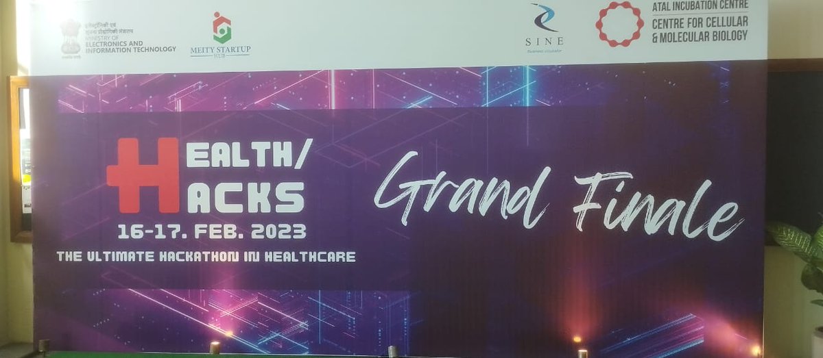 Health Hacks Hackathon 2023
Atal Incubation Centre - CCMB and SINE IIT Bombay are organizing the Health Hacks hackathon to award the best minds in Big Data analytics in the life sciences.
Watch Live on YouTube
youtube.com/live/s9sALQgXe…
#Health #healthcare #DataAnalytic #mystartuptv