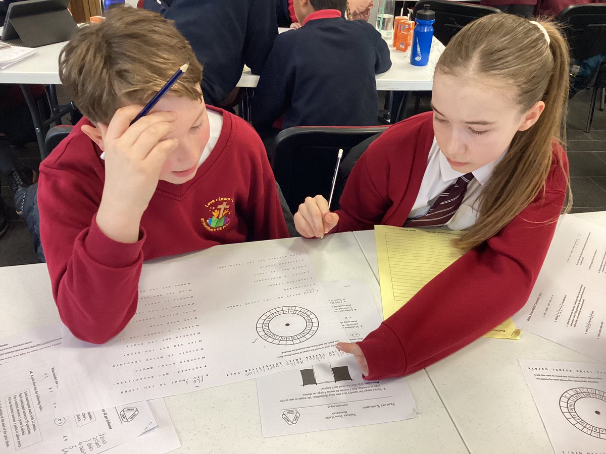 StMattsLL's tweet photo. Completing challenging problems as part of Bolton Schoolโs maths challenge! Great teamwork and moments when an answer clicked! @BSGDoutreach #year6maths https://t.co/XF0Mv4w4bB