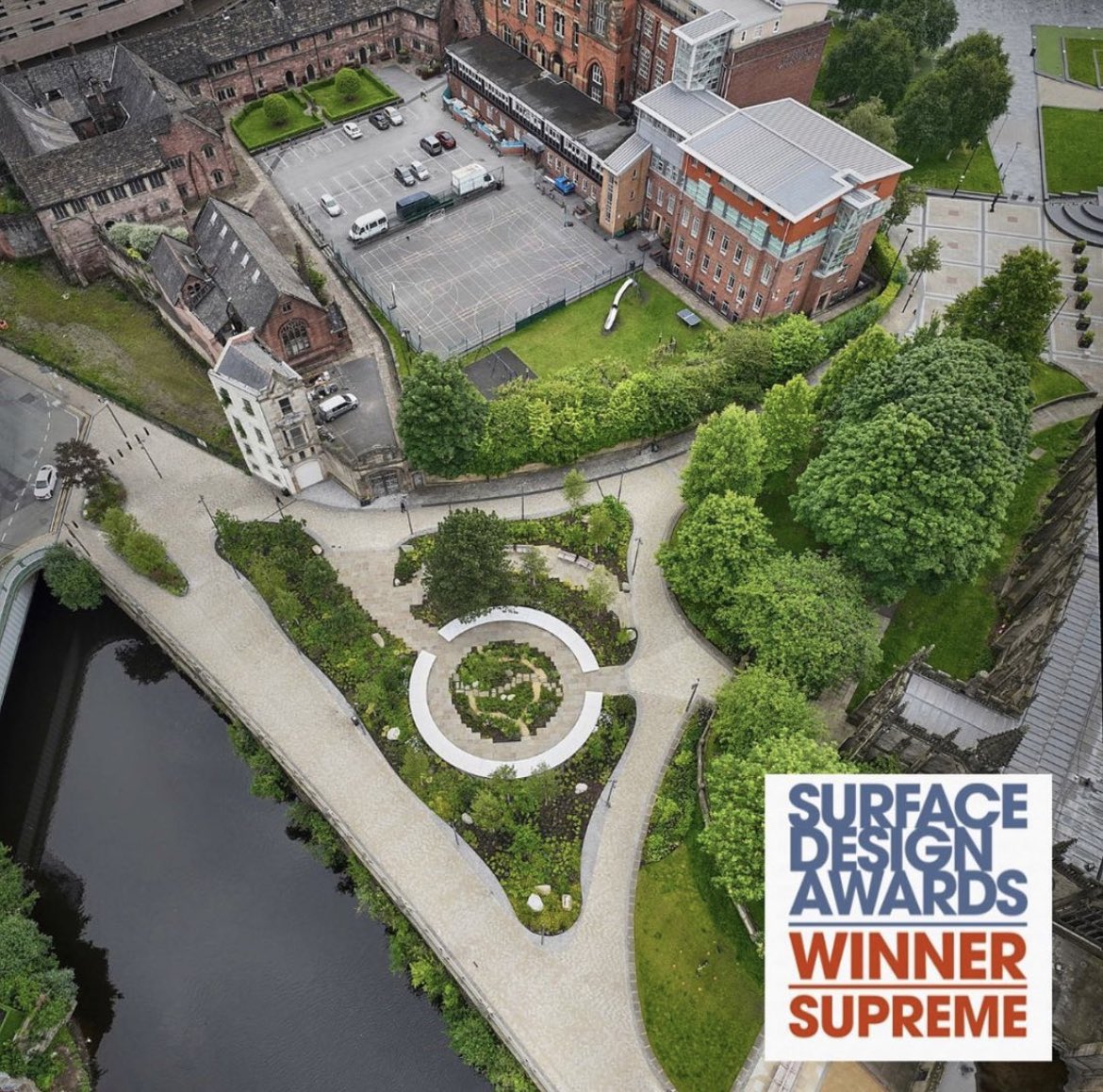 Congrats to our Supreme Awards JOINT winners!🥂

🏆MONC by <a href="/SmilePlastics/">Smile Plastics</a> &amp; <a href="/ninaandcodesign/">Nina+Co</a> 

🏆GLADE OF LIGHT by <a href="/BCALandscape/">bcal</a> 

Thank you to every project that entered our awards. Entries open for #SDA24 this summer.
#SDS24 #surfacedesignawards #winners #architecture #design