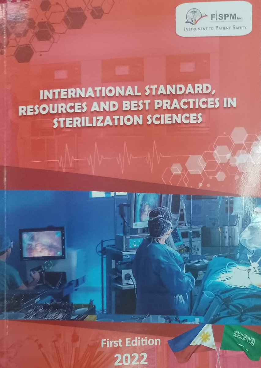 تم بحمد الله وتوفيقه اعتماد الكتاب الرابع من وزارة الإعلام والثقافة برعاية الجمعية السعودية لمكافحة العدوى وملتقى الشرق الأوسط لعلوم التعقيم بعنوان :
المعايير الدولية وافضل الممارسات في علوم التعقيم. مع نخبة من المتخصصين والخبراء من دول اوروبا وامريكا وشرق اسيا والشرق الأوسط 🇸🇦