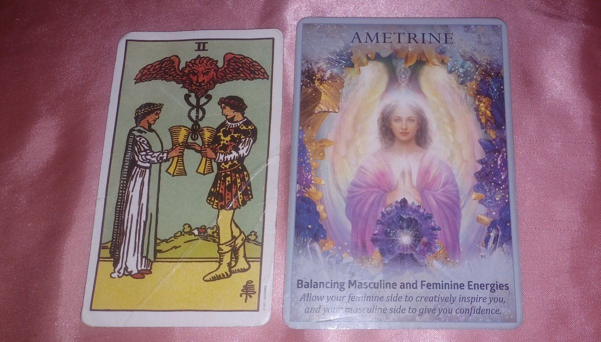 EmpressStrong25's tweet photo. #17February2023: 🌘 #PurvaAshada♐️ #2ofCups🏆 Love is definitely in the air, but not the kind we usually associate with this #Moon🌙. This feels more like meaningful alliances, reconciling both Self & self, and strengthening ourselves through our vulnerability & softness. https://t.co/LktxZfic3Q